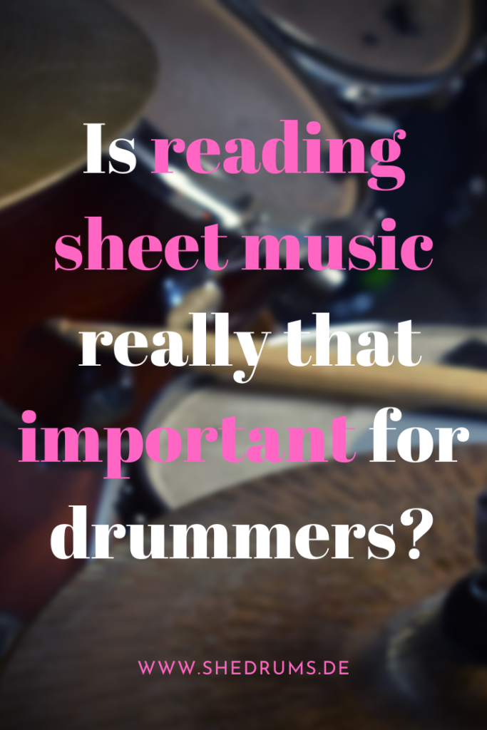 How important is reading drums sheet music