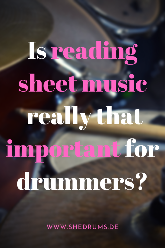 reading drum sheet music