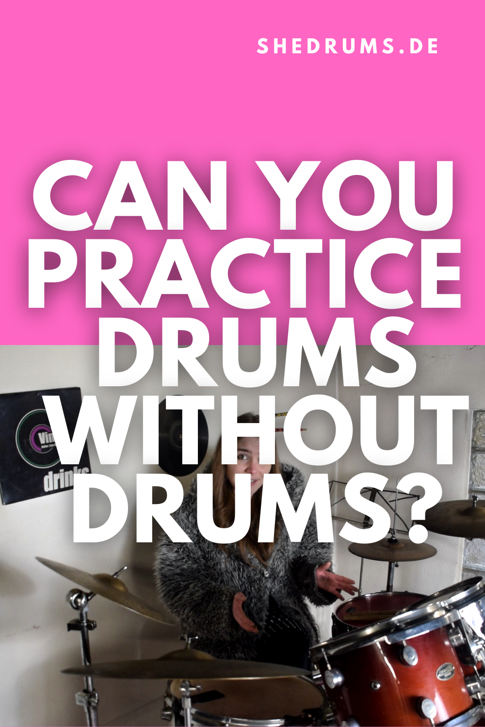 Can You Practice Drums Without Drums? sHe druMs Rock The Kit!