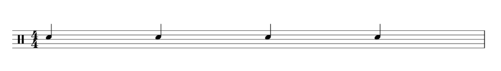 Drum notes quarters