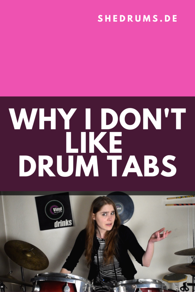 I don't like drum tabs