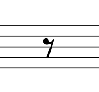 Eighth rest symbol music