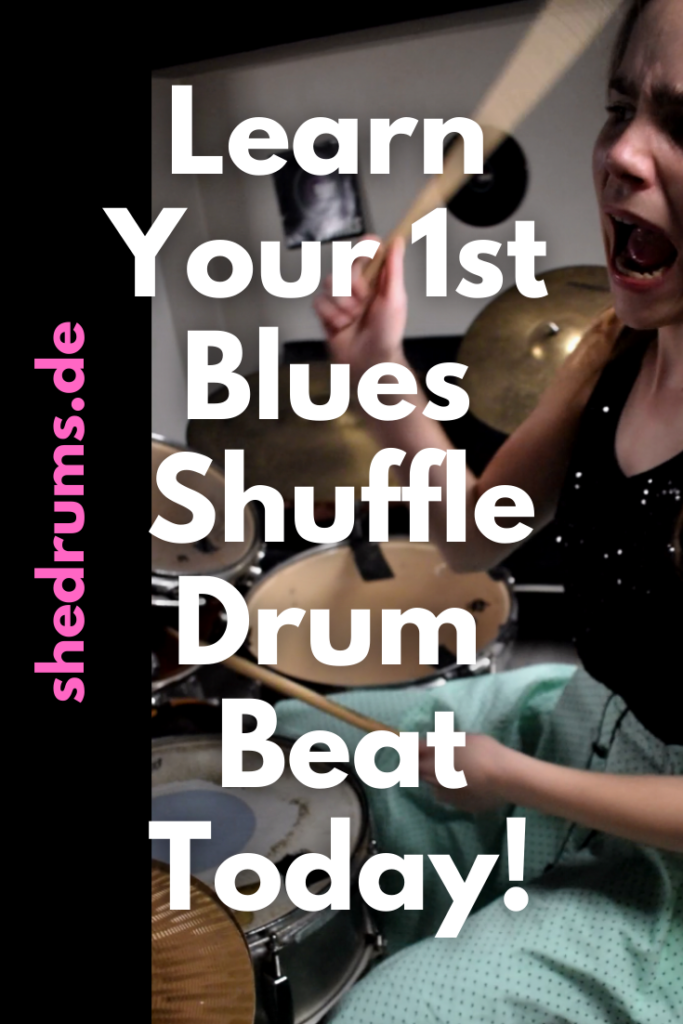 Blues drumming shuffle beat for beginners 