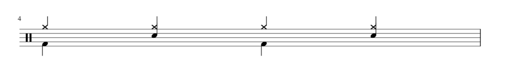 Drum Groove Easy Rock