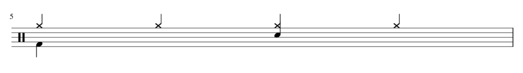 Drum Beat With Quarter Notes