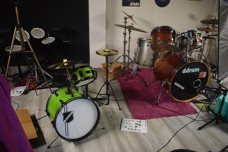 Drum set sizes compared
