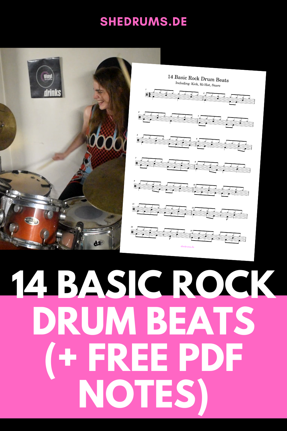 14 ritmes bàsics de bateria de rock (+ PDF gratuït14 ritmes bàsics de bateria de rock (+ PDF gratuït  