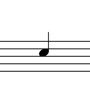 Symbol quarter note music