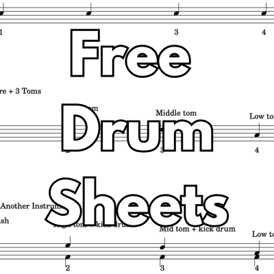 Free drums sheet music help beginners find their beat